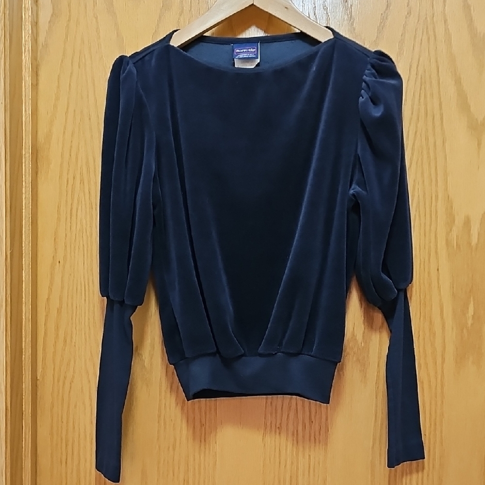 Elegant Navy Blue Women's Top